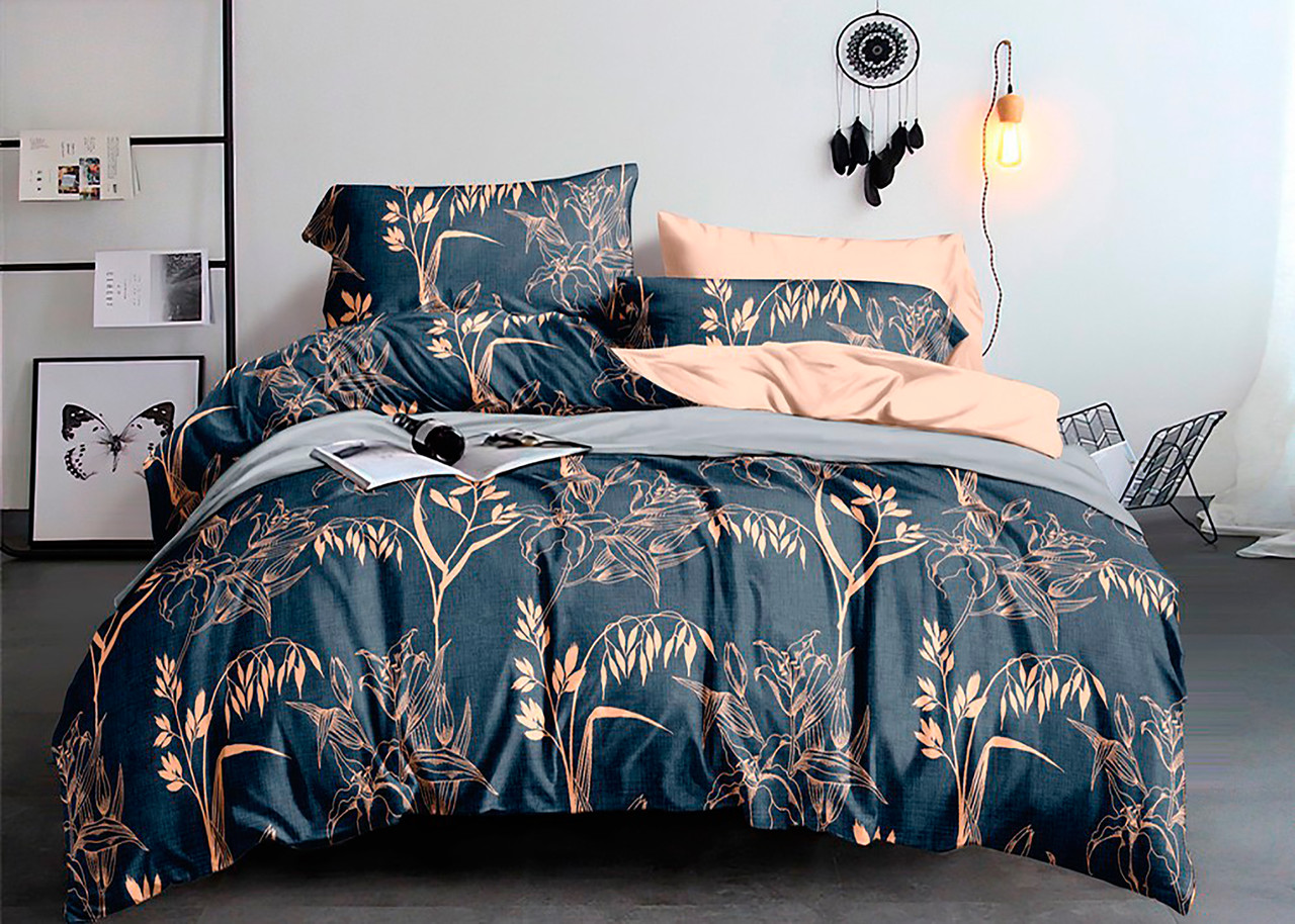 

Постельное белье двуспальное Mazani Колосок 50х70 см, 180х220 см, на резинке 140х200х25 см