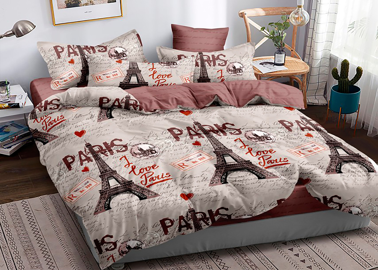 

Постельное белье полуторное Mazani Paris 70х70 см, 150х220 см, на резинке 90х200х25см