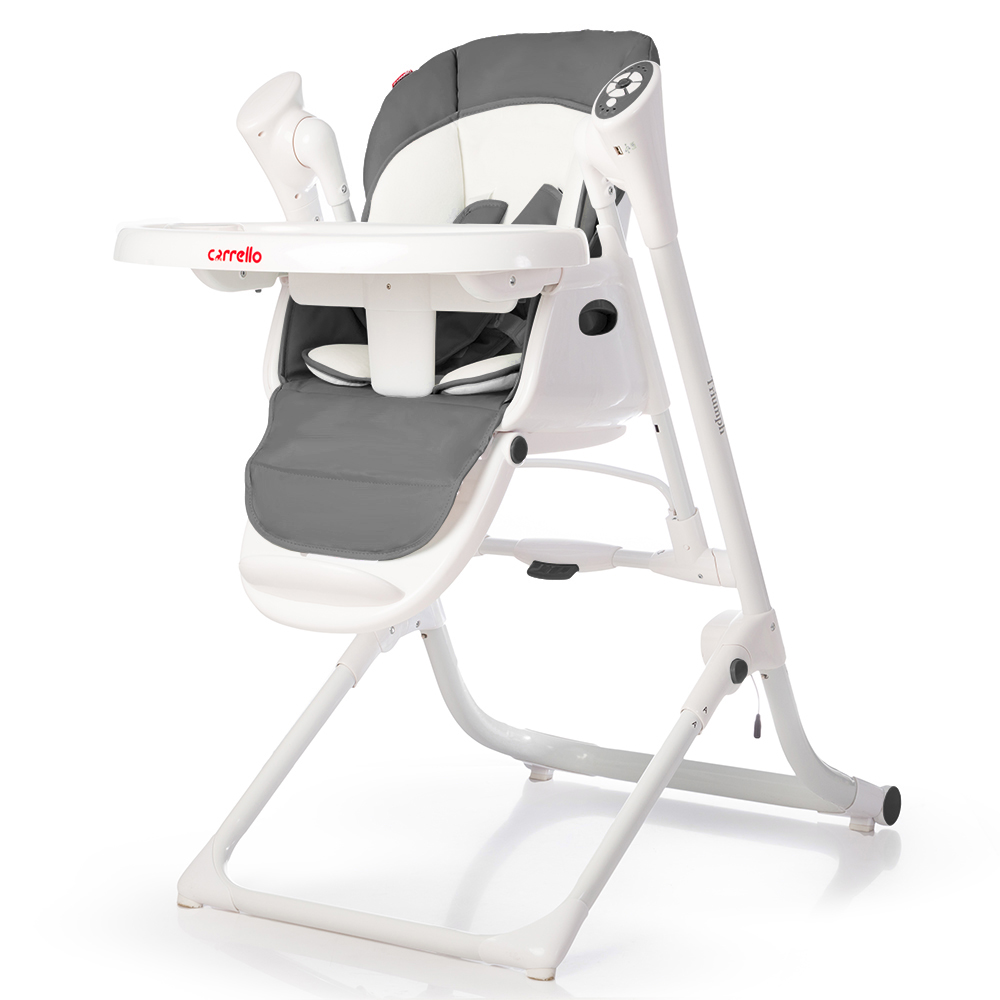 

Стульчик для кормления + шезлонг + качель Carello Triumph CRL-10302 3 в 1 Palette Grey с музыкальным модулем + дуга с игрушками и пульт ДУ