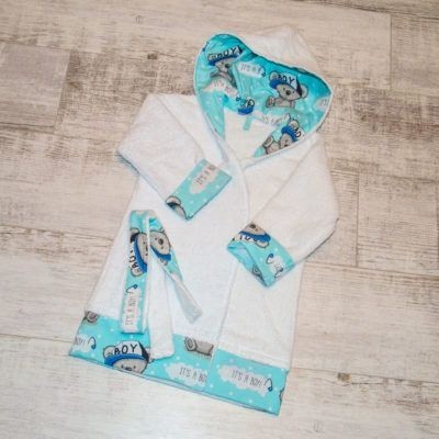 

Детский махровый халат Miren Boy 104-110 Белый