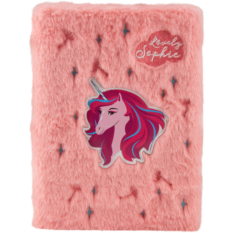 

Блокнот пушистый А5 80л в кл. Розовый Lovely Sophie Kite