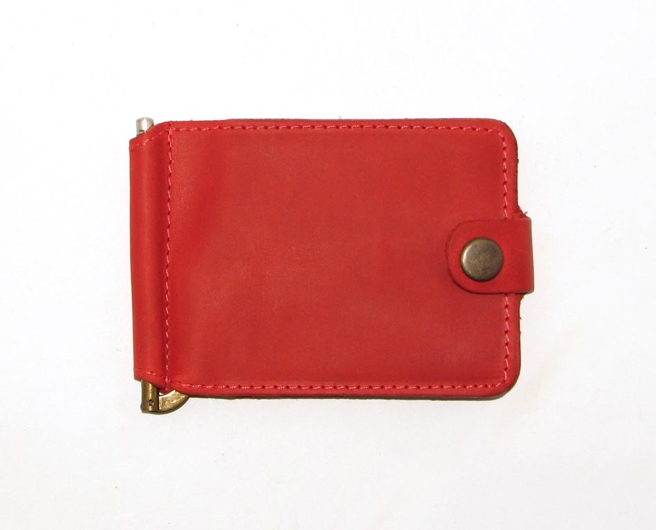 

Зажим для денег DNK Leather -H col.H красный
