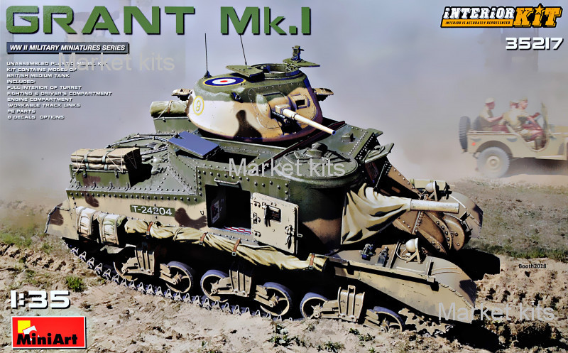 

GRANT Mk.I с интерьером 1:35 MINIART (MA35217)