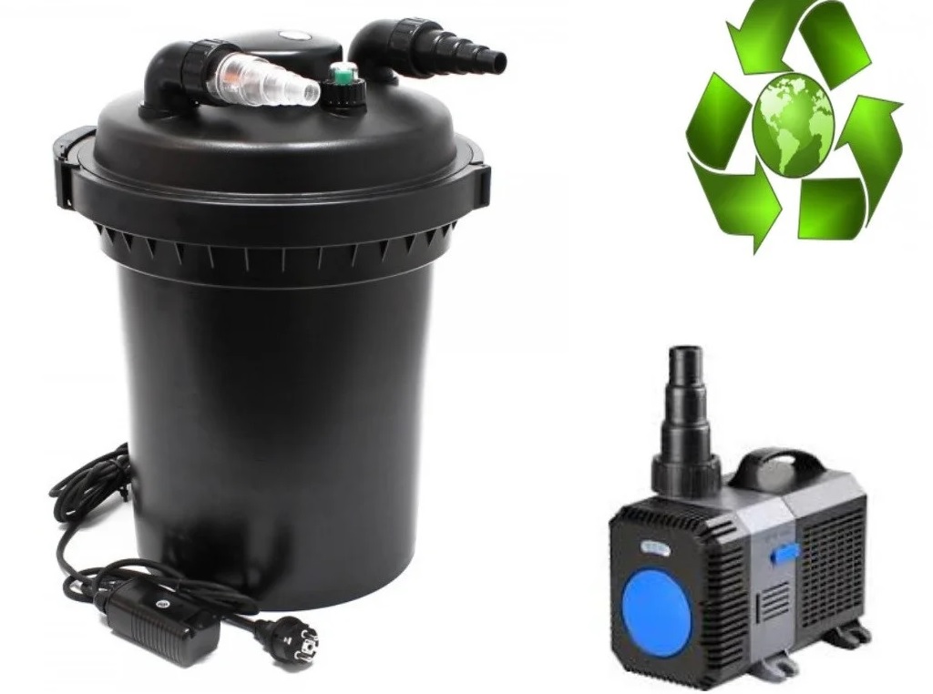 

Комплект для фильтрации пруда SunSun CPF-380 ECO UV 11 W до 12 000 л