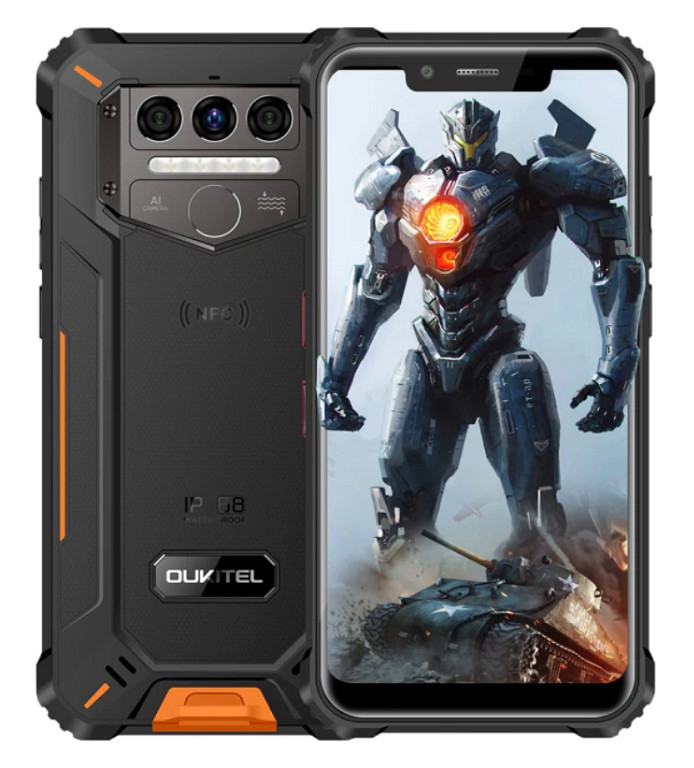 

Смартфон OUKITEL WP9 6/128 Gb black-orange IP68, 5.86", Helio P60, 3G, 4G, NFC