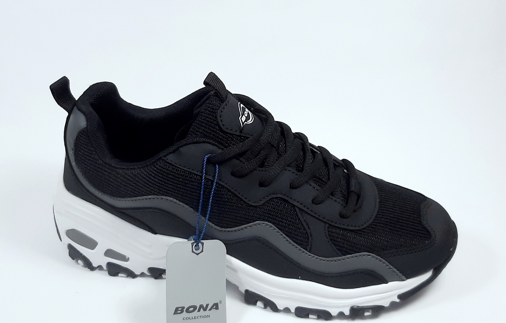 

Кроссовки Bona 183C черные 38 р 24 см