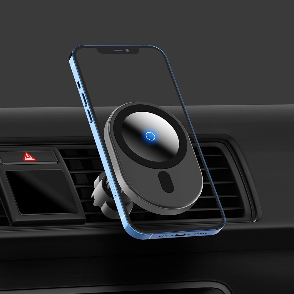 

Магнитный автодержатель с беспроводной зарядкой Magnetic Fast Wireless Car Charger N-6 для iPhone 12 mini / 12 / 12 Pro / 12 Pro Max