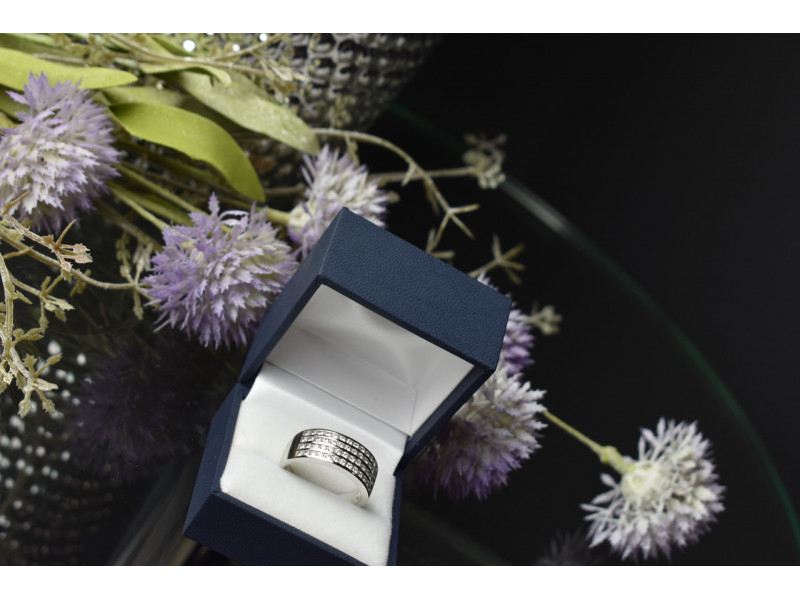 

Серебряное кольцо 925 пробы с фианитами Sky Jewelry 001146