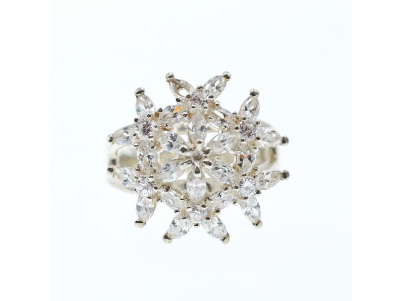 

Серебряное кольцо с фианитами Настроение Sky Jewelry 003291