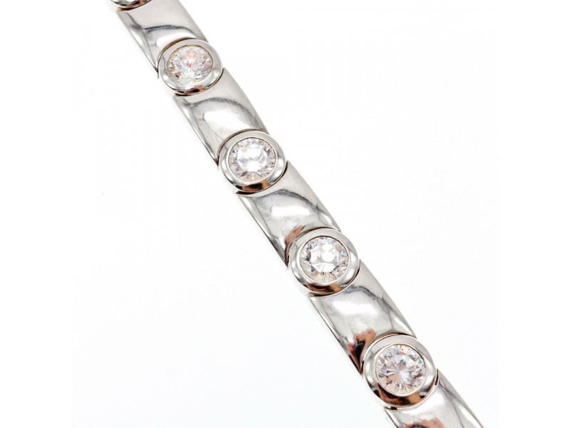 

Серебряный браслет 925 пробы с Фианитами Sky Jewelry 000944