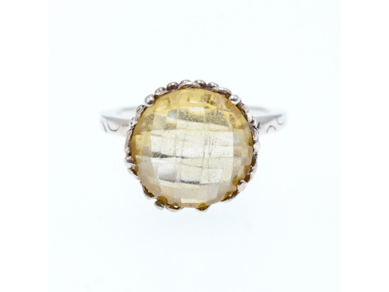 

Серебряное кольцо с желтым турмалином Фантастика Натуральный Sky Jewelry 003273