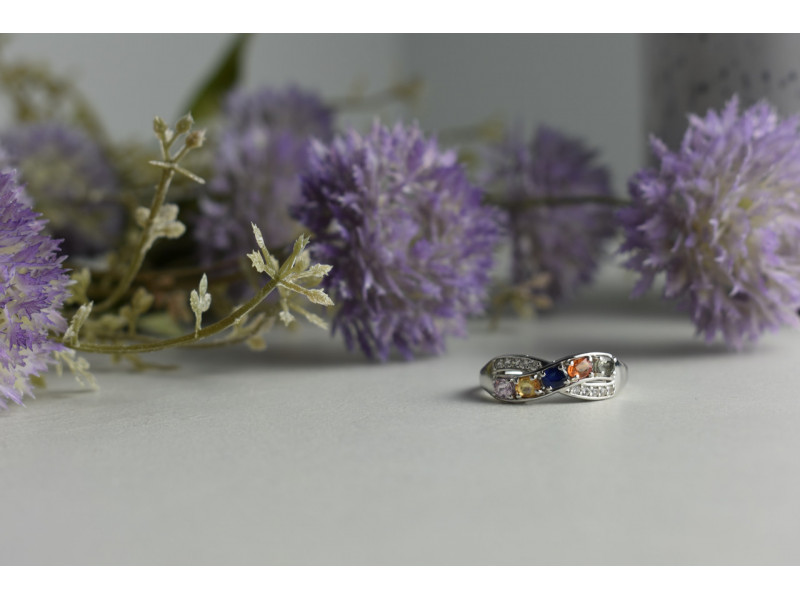 

Серебряное кольцо 925 пробы с Натуральными камнями Sky Jewelry 001092