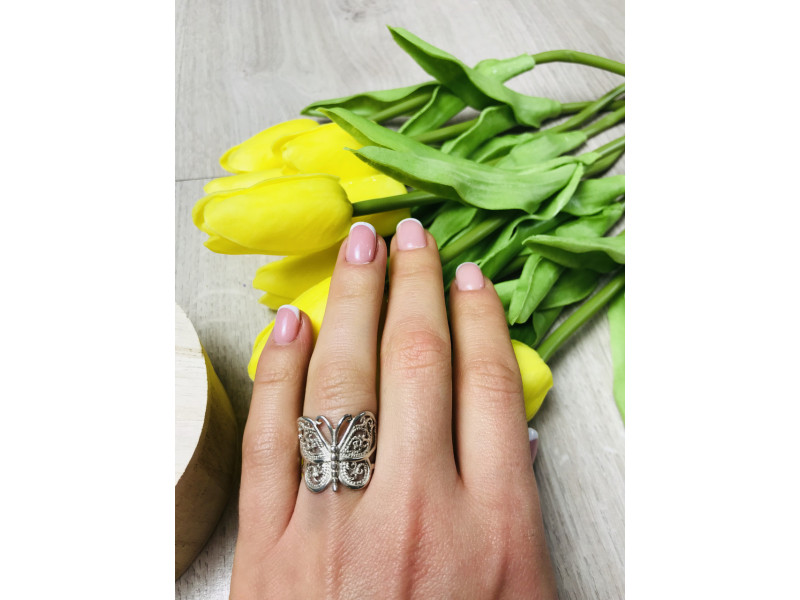 

Серебряное кольцо бабочка Sky Jewelry 000499