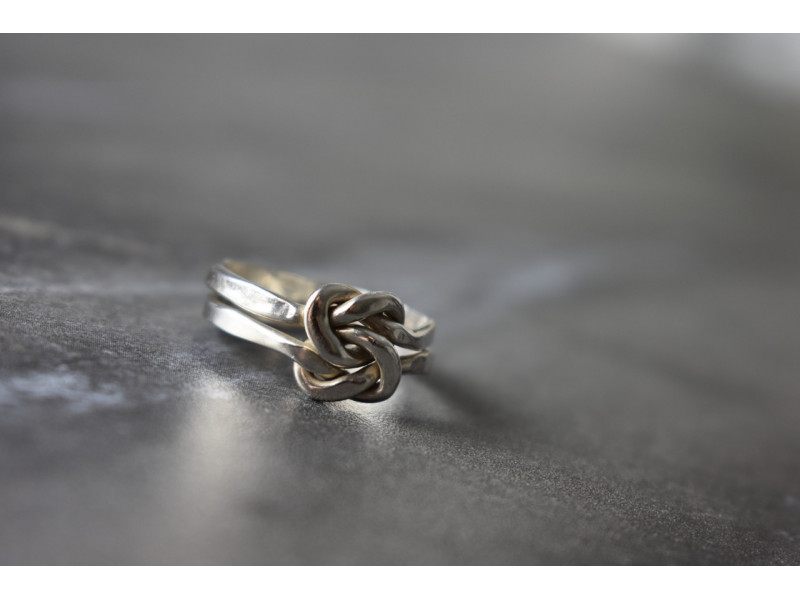 

Двойное серебряное кольцо 925 проба Sky Jewelry 001017