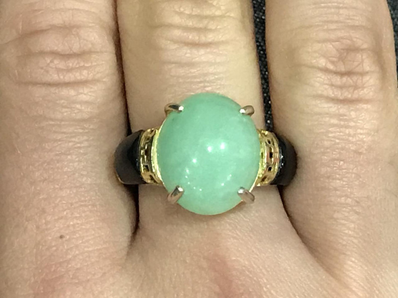 

Серебро 925 пробы в позолоте кольцо с зеленым авантюрином Sky Jewelry 000264