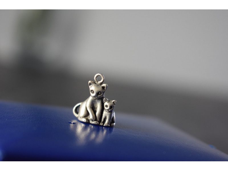 

Серебряный кулон 925 пробы *Котики* Sky Jewelry 001186