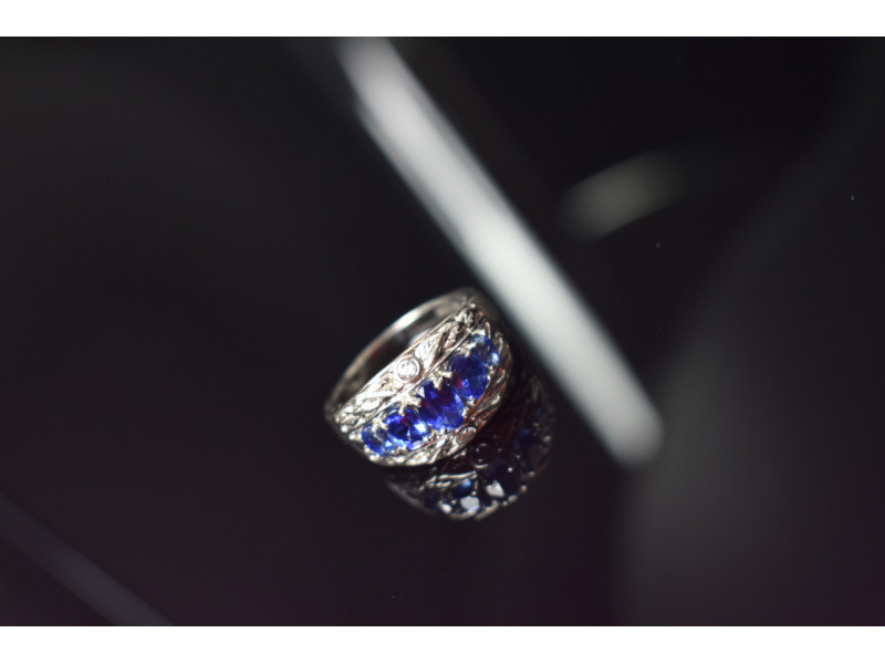 

Серебряное кольцо 925 проба с Синим Топазом Sky Jewelry 000901
