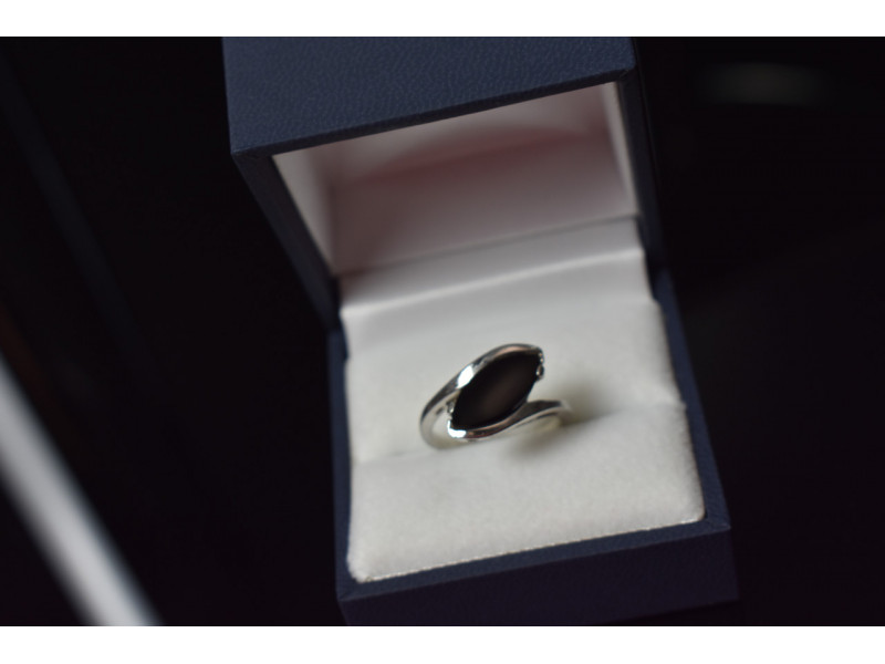 

Серебряное кольцо с Черным Нефритом Sky Jewelry 000916