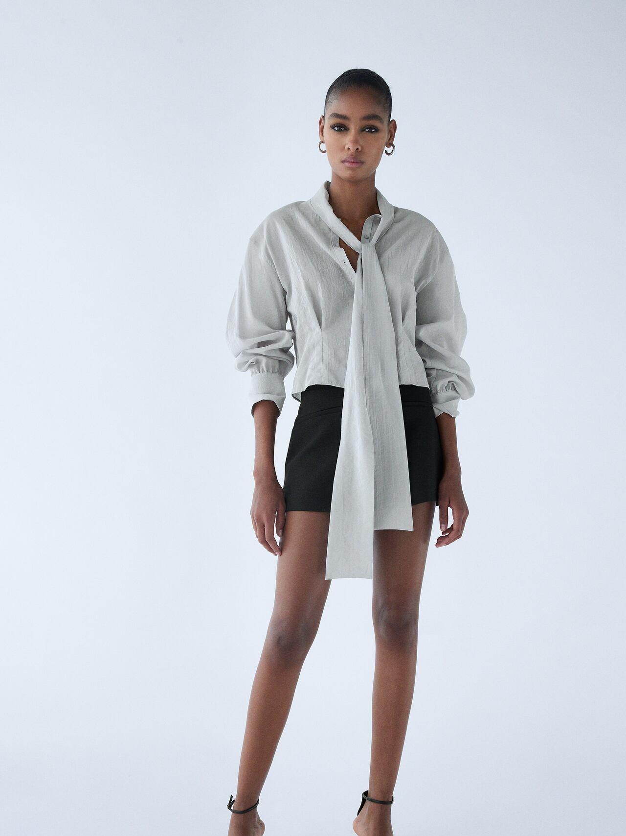 

Блуза Zara 3067/413/922-ACWW XS Светло-серая