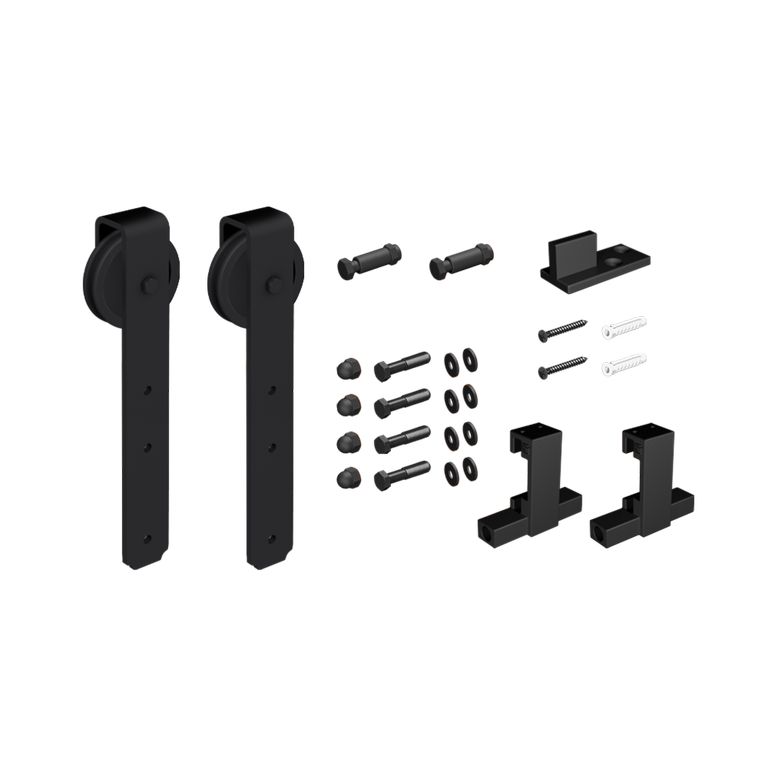 

Комплект Фурнитуры На 1 Дверь До 120 Кг, Roc Design, Черный Матовый Mantion 219-330