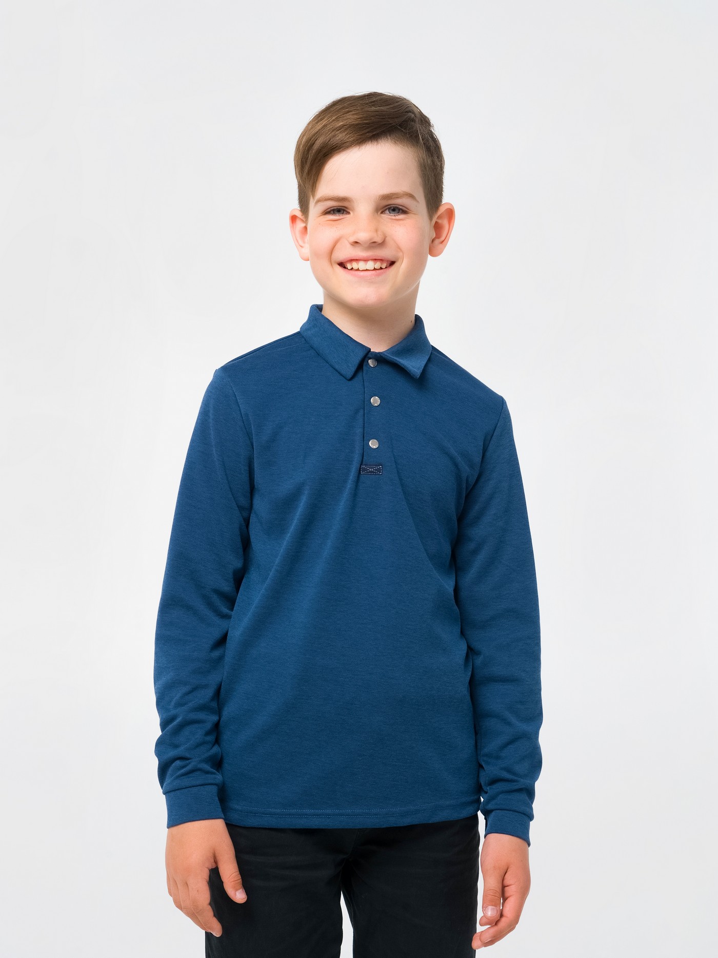 

Поло Smil 114806 176 см Темный джинс