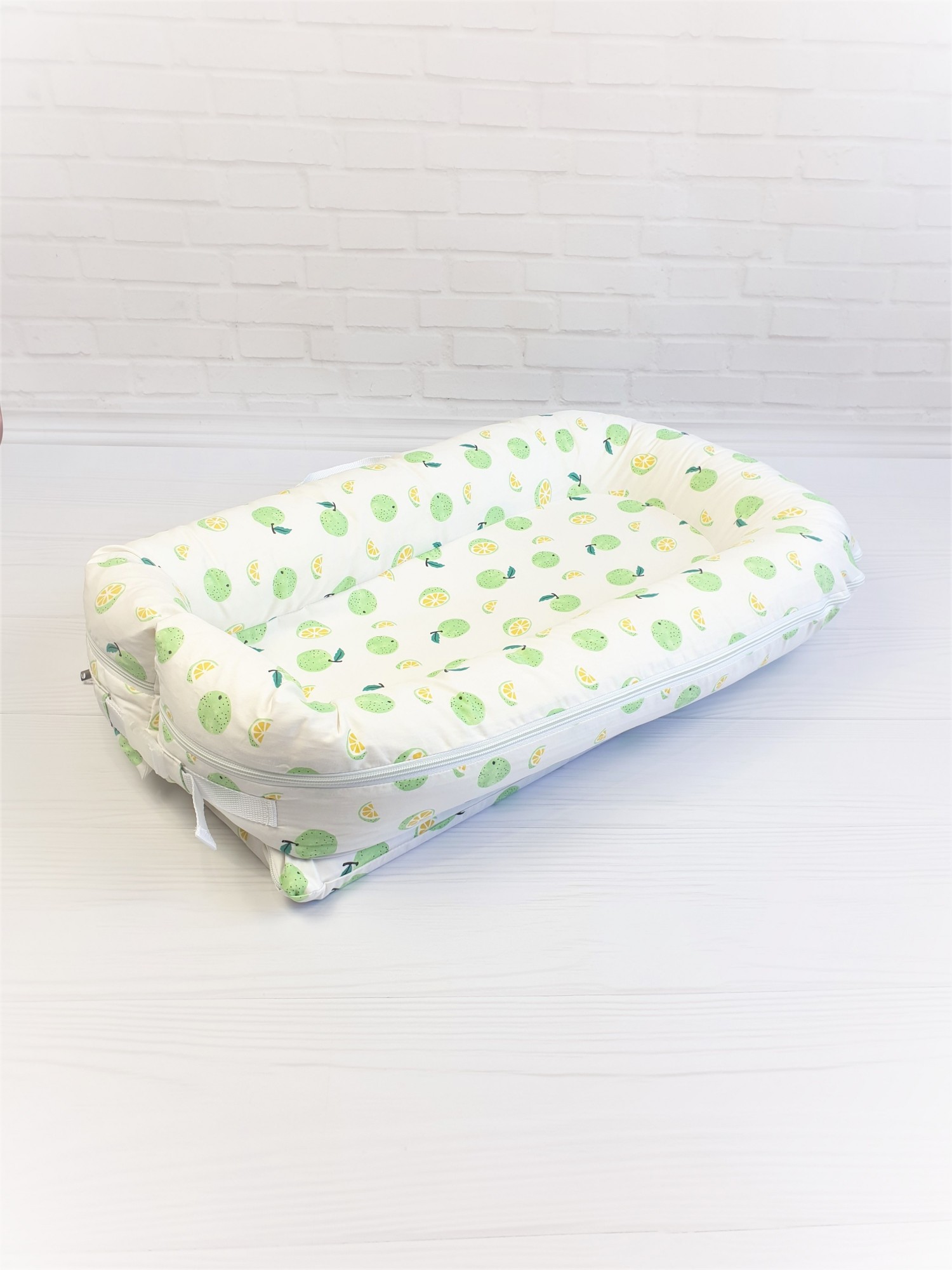 

Кокон-гнёздышко для новорожденного со съемным чехлом SD Studio Premium Лайм