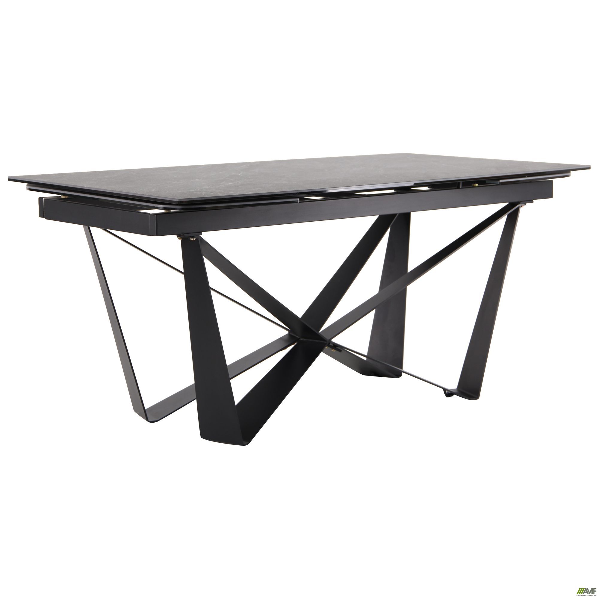 

Стол AMF обеденный раскладной Vincent black/сeramics Calacatta nero 547220