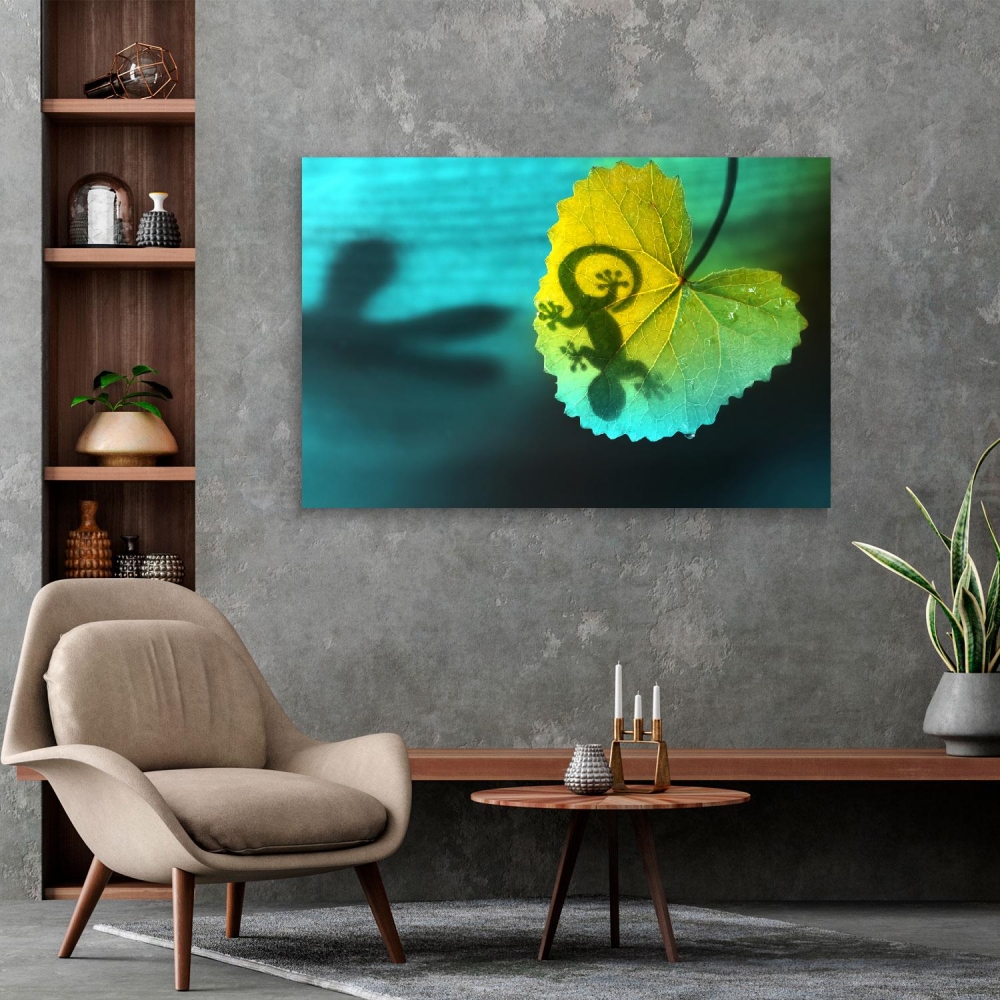 

Картина на холсте Животные Lizard Silhouette 75х100 см.