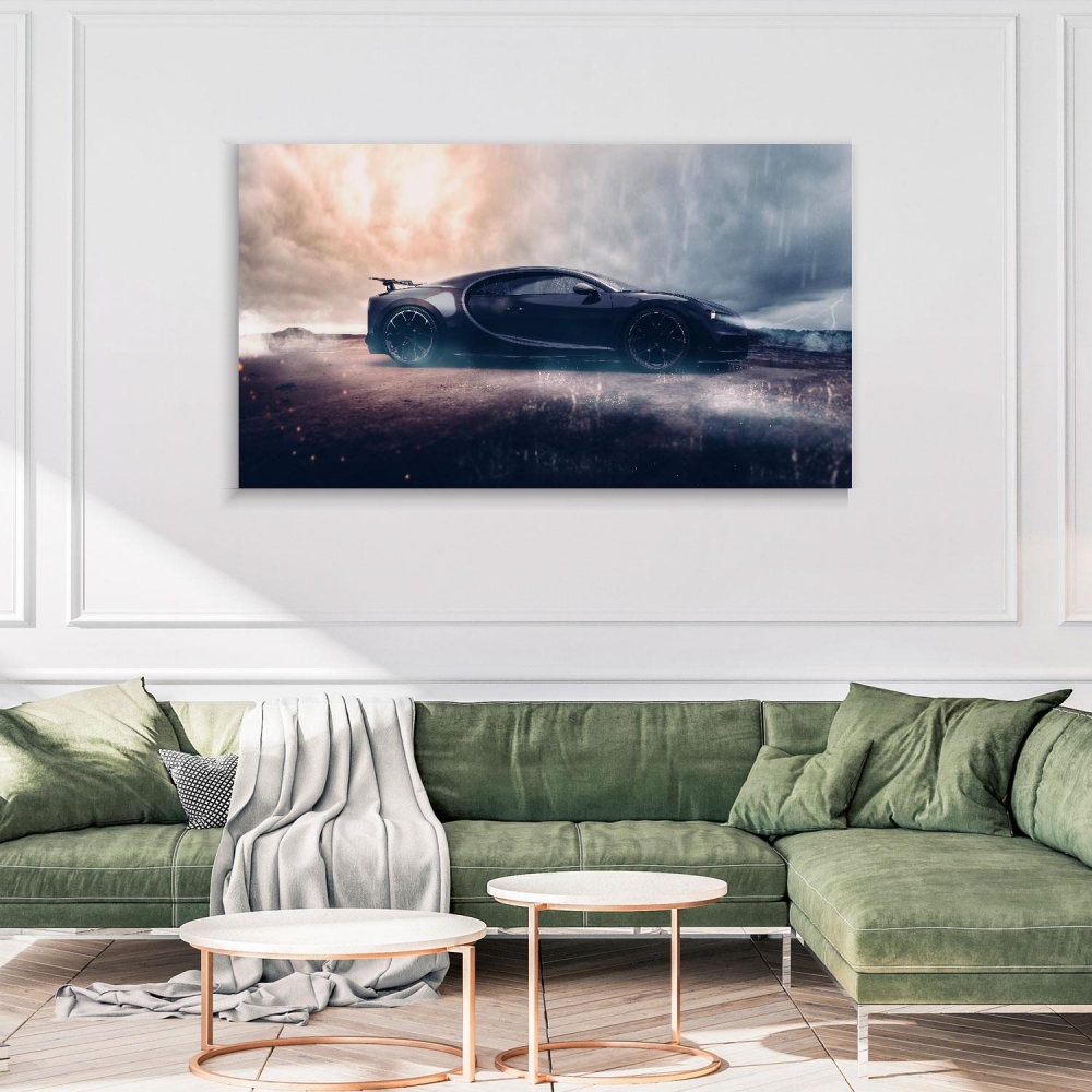 

Картина на холсте Автомобили Super Sports Car 70х140 см.