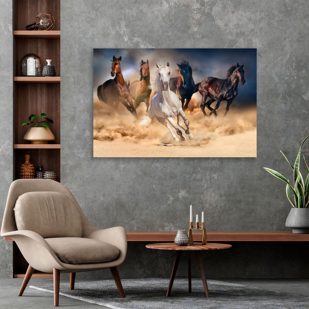 

Картина на холсте Животные Herd Of Horses 75х100 см.