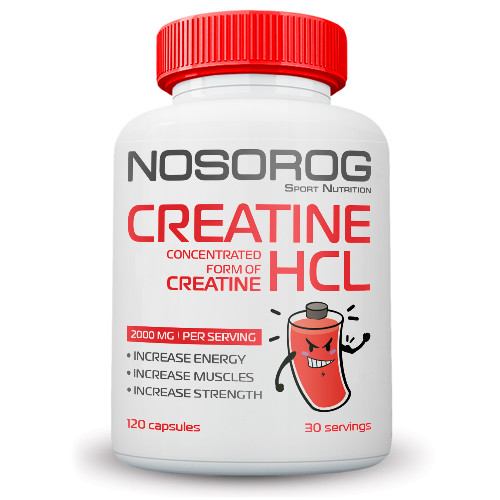 

Креатин Гидрохлорид Носорог / Nosorog Nutrition Creatine HCL 120 капсул