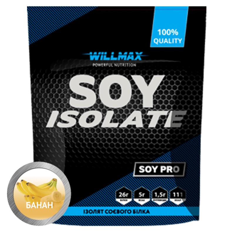 

Протеин соевый изолят Вилмакс / Willmax Soy Isolate 900 г банан
