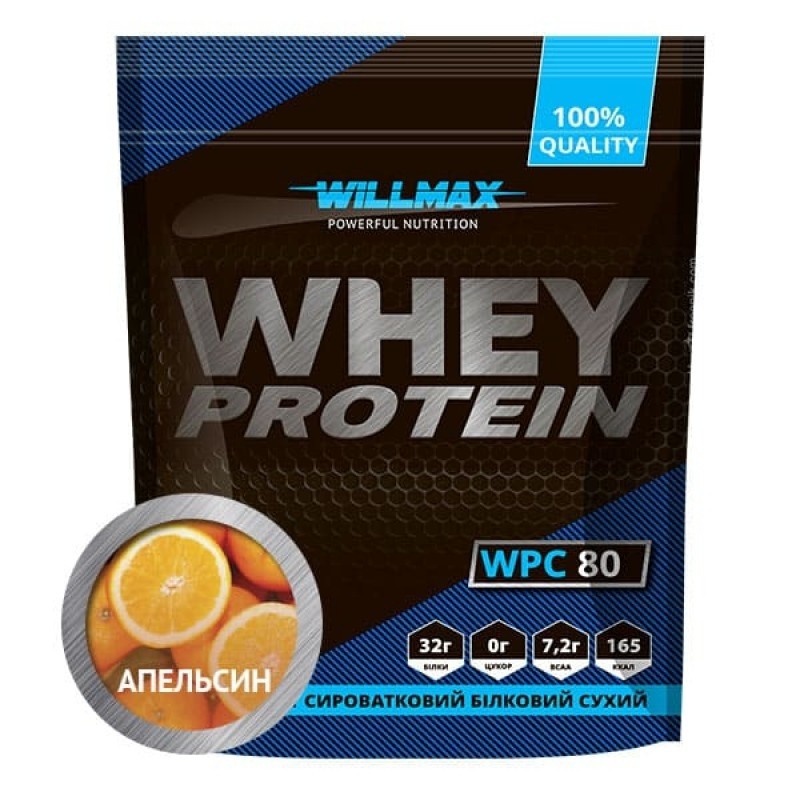 

Протеин сывороточный Вилмакс / Willmax Whey Protein 80 % 920 г Апельсин