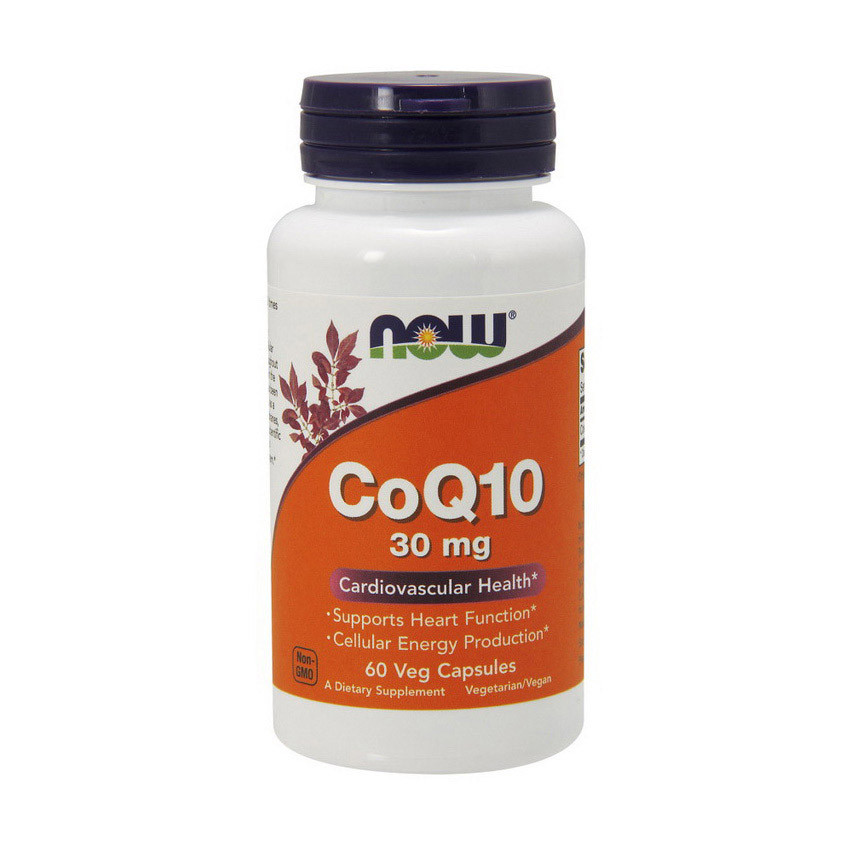 

Кофермент коэнзимы CoQ10 (кью 10) антиоксидант Нау Фудс / Now Foods CoQ10 30 mg 60 veg caps / вег капсул