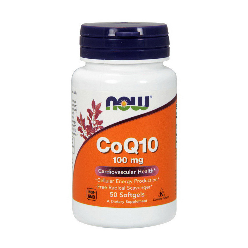 

Кофермент коэнзимы CoQ10 (кью 10) антиоксидант Нау Фудс / Now Foods CoQ10 100 mg 50 softgels / капсул