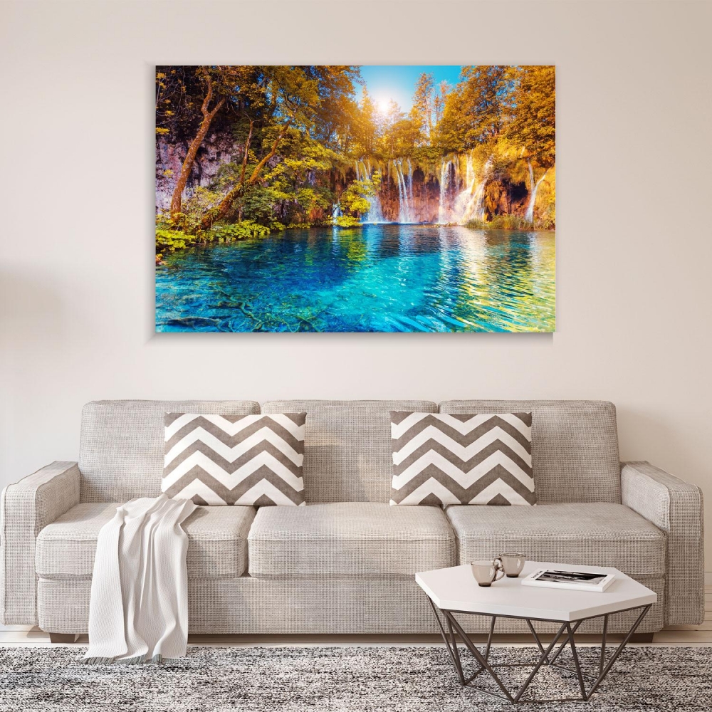 

Картина на холсте Природа Plitvice Lakes 75х100 см.
