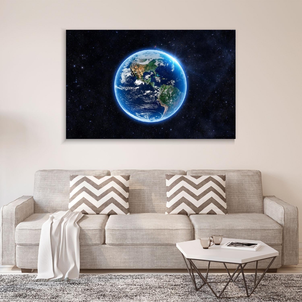 

Картина на холсте Космос Planet Earth 40х80 см.