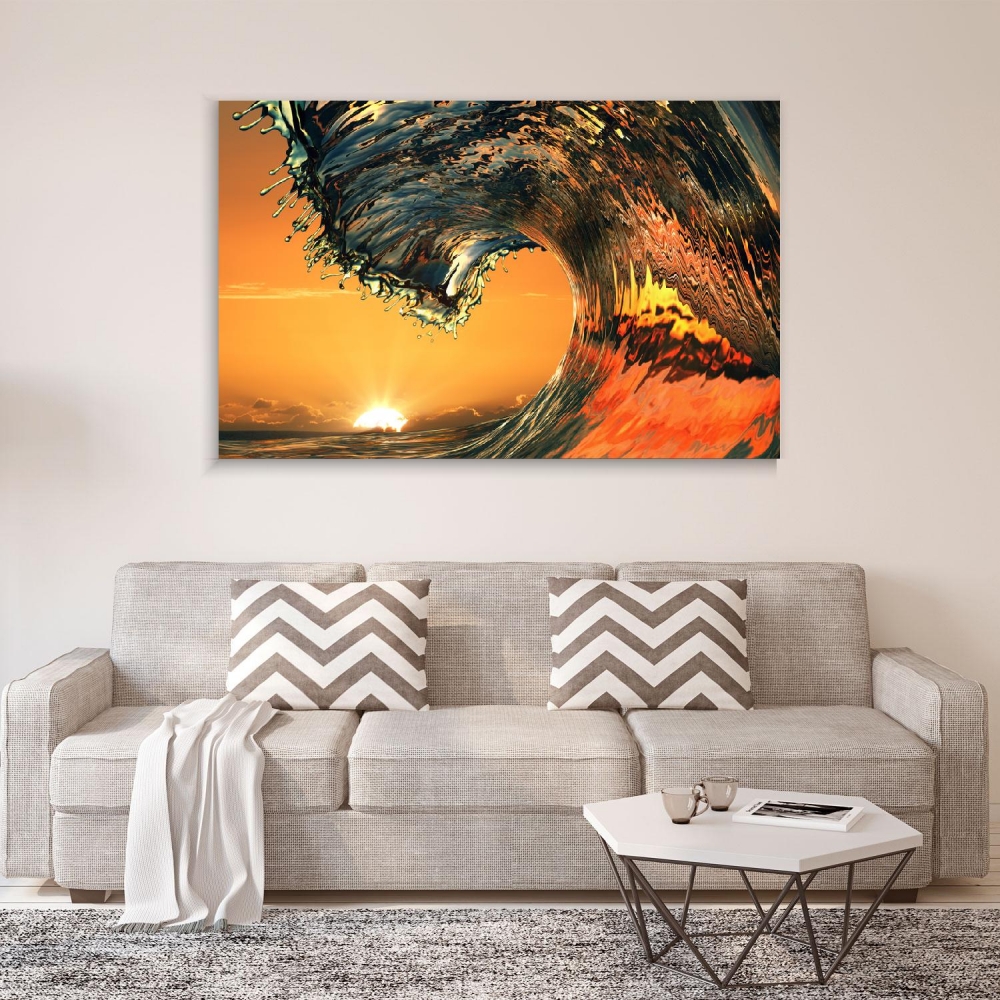 

Картина на холсте Природа Beautiful Ocean Wave 90х120 см.