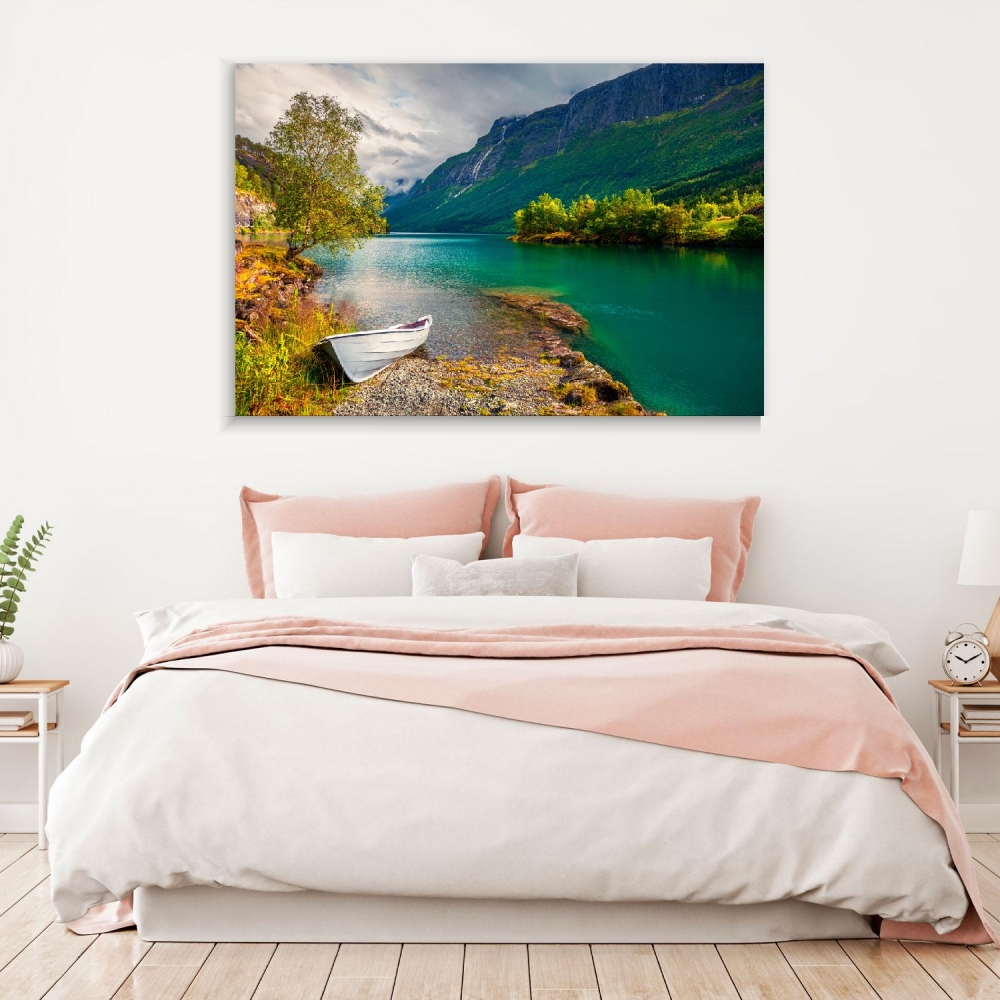 

Картина на холсте Природа Lake Lovatnet 90х120 см.