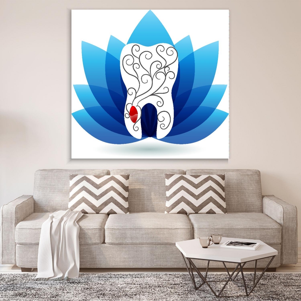 

Картина на холсте Стоматология Beautiful Abstract Tooth 70х70 см.
