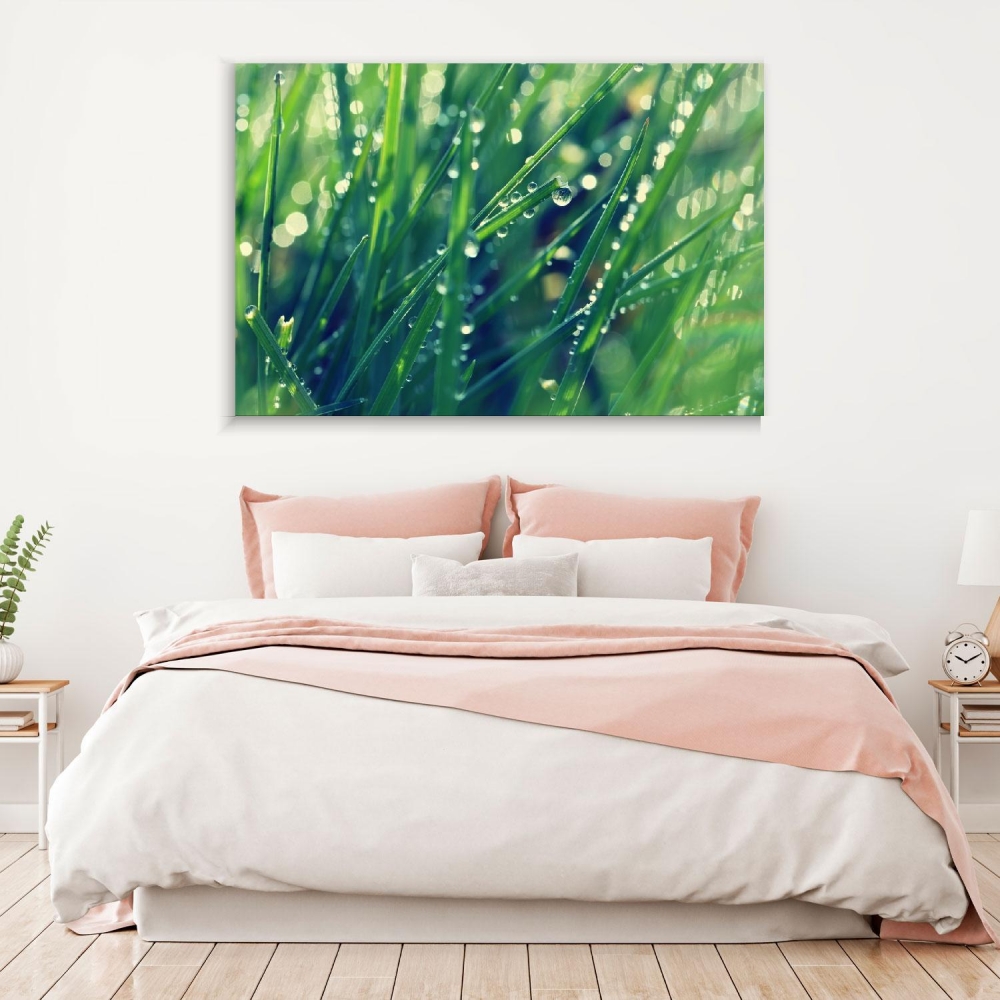 

Картина на холсте Природа Dew On Green Grass 75х100 см.