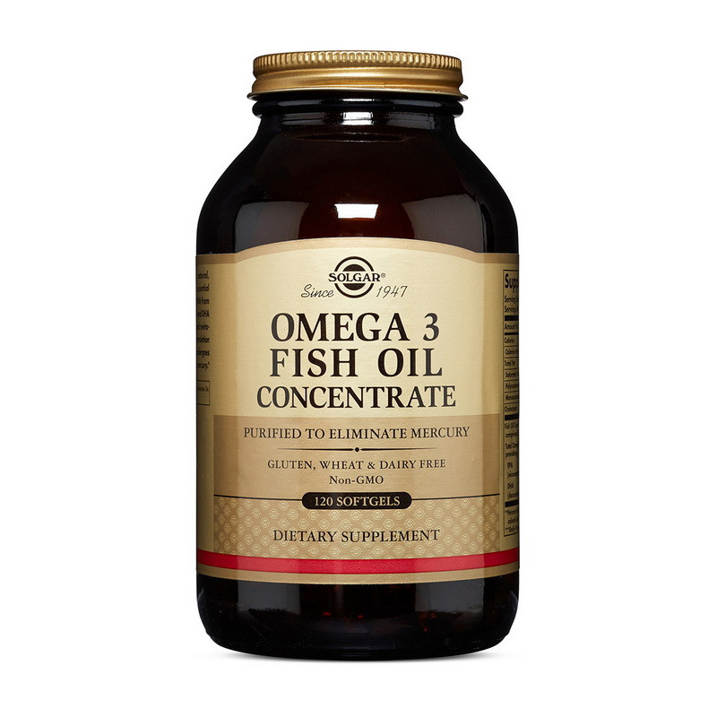 

Омега-3 рыбий жир Solgar Omega 3 Fish Oil Concentrate (120 softgels)