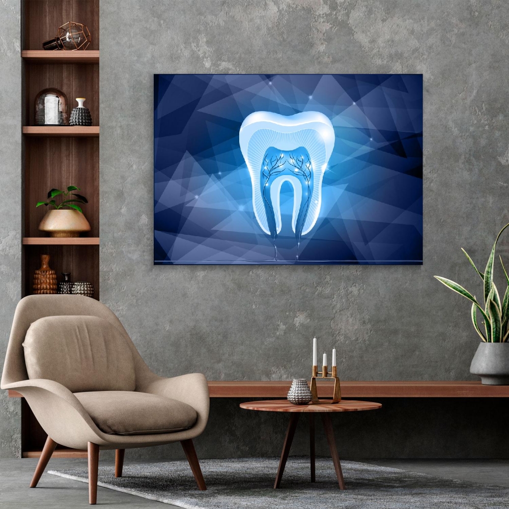 

Картина на холсте Стоматология Tooth Cross Section 50х65 см.