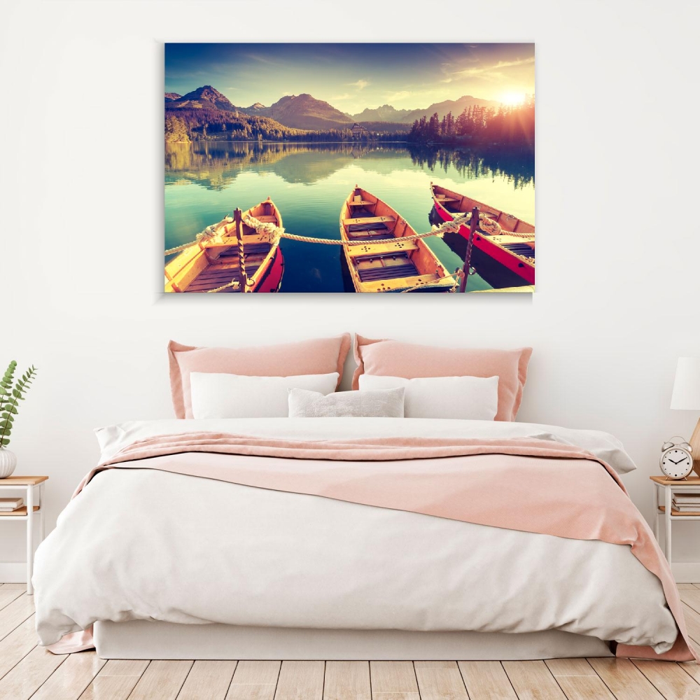 

Картина на холсте Природа Mountain Lake 75х100 см.