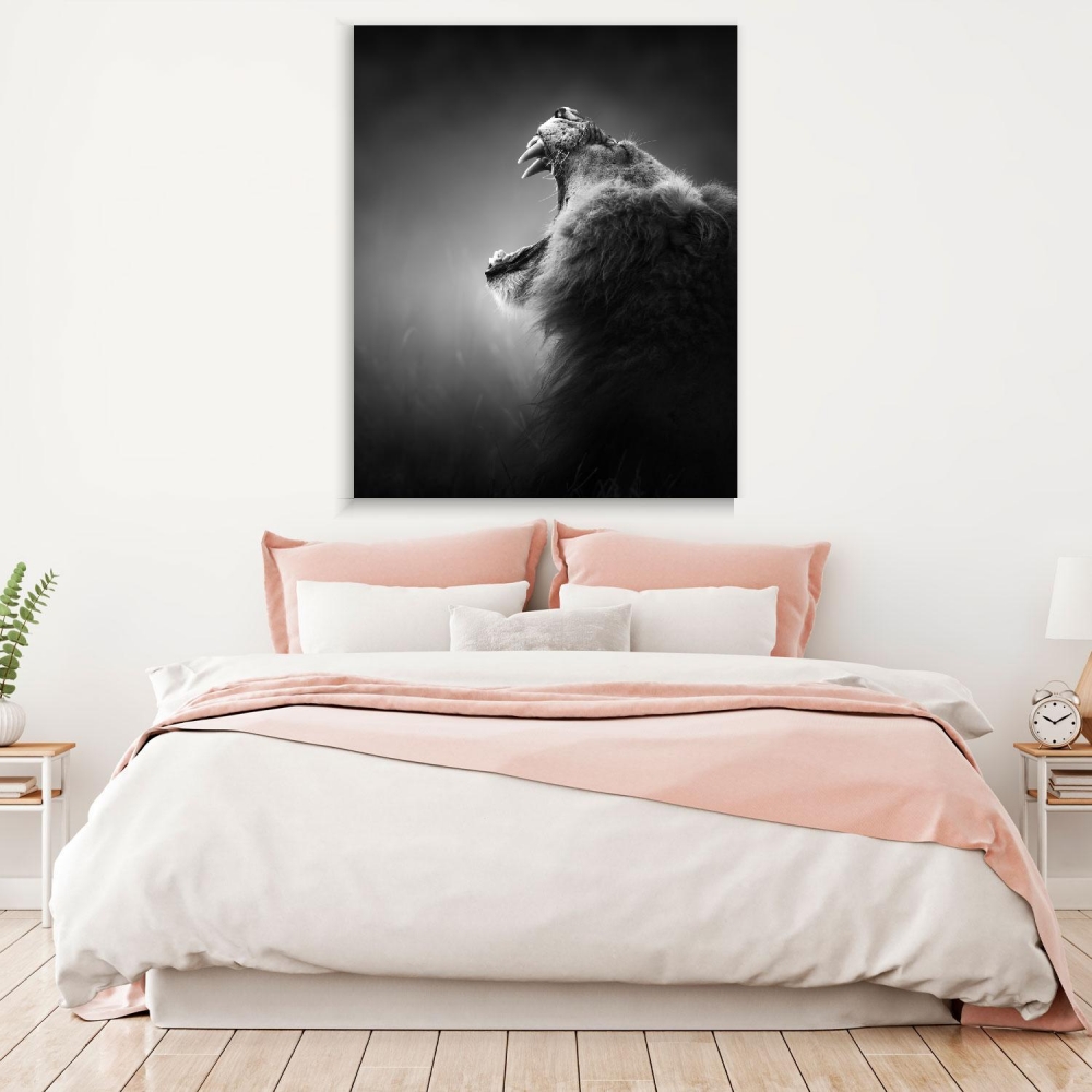 

Картина на холсте Животные Lion Roar 40х80 см.