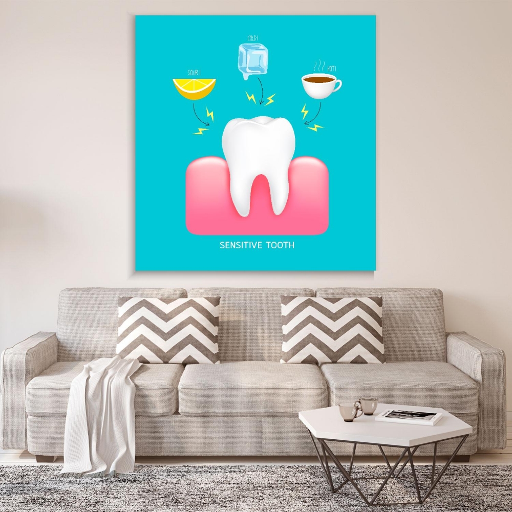 

Картина на холсте Стоматология Sensitive Tooth 30х40 см.