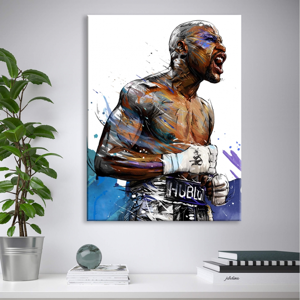 

Картина на холсте Личности Floyd Mayweather 110х150 см.
