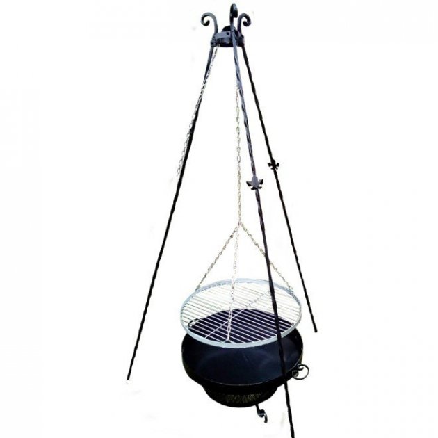 

Cook King Grill z kołowrotkiem stal czarna 60cm + palenisko Palma 70cm (111351+111234)