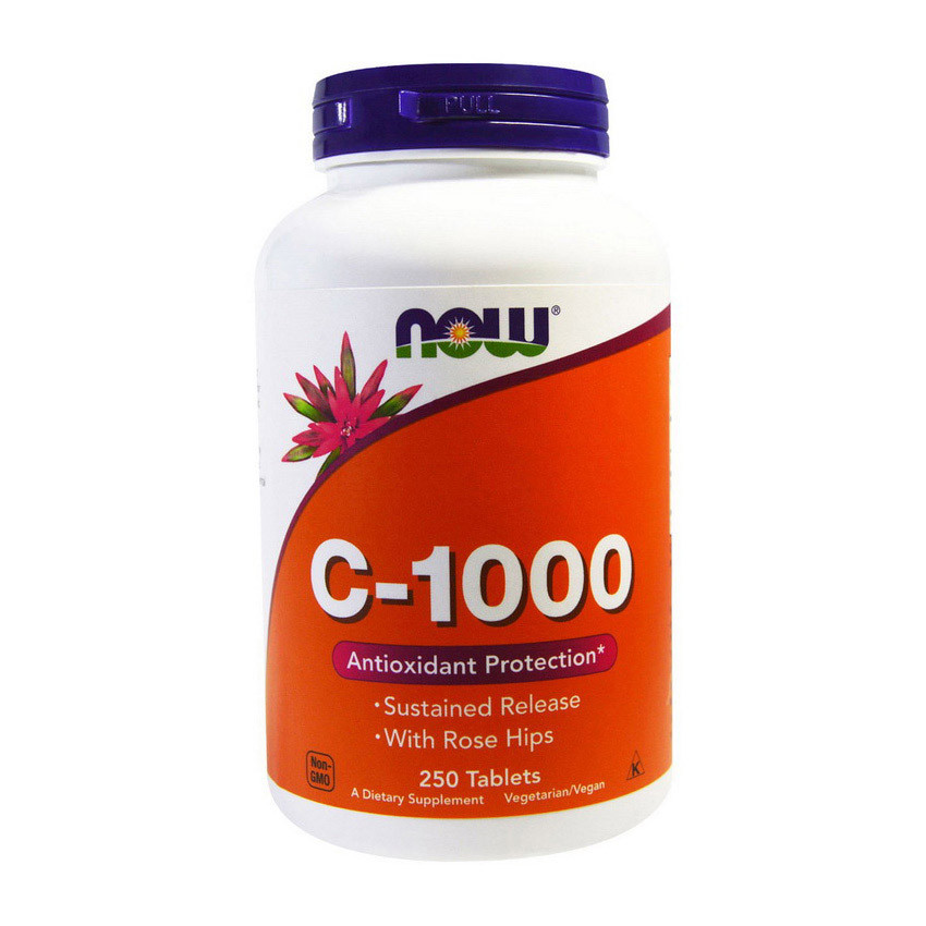 

Витамин С Нау Фудс / Now Foods C-1000 with rose hips (250 tabs) / таблеток