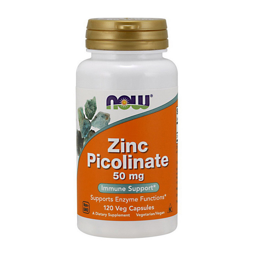 

Цинк Пиколинат Нау Фудс / Now Foods Zinc Picolinate 50 mg 120 caps / капсул